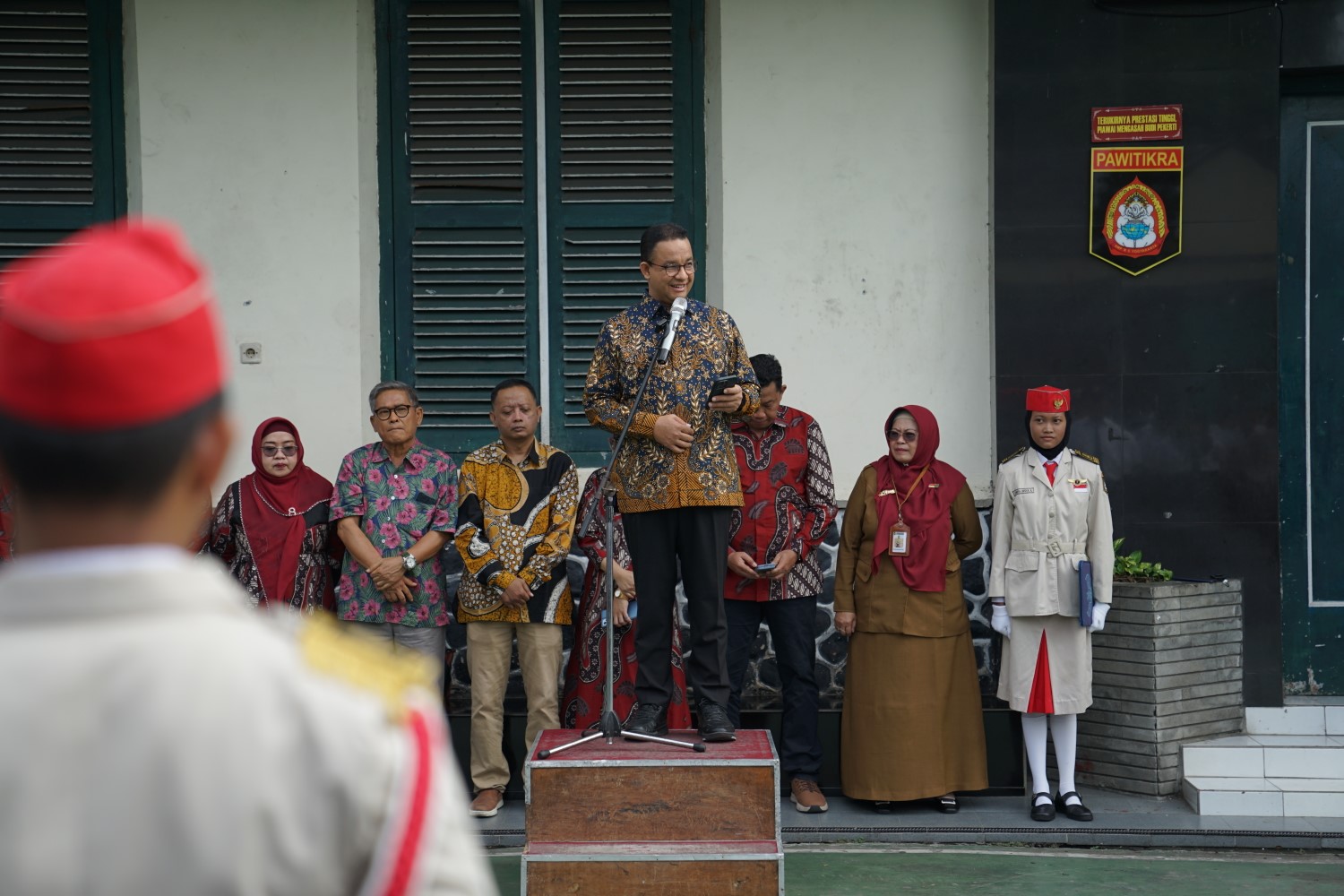 Peresmian Sport Hall Pawitikra SMPN 5 Yogyakarta, Anies Baswedan Hadiri Acara Sebagai Inspektur Upacara